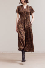 Sadie Cheetah Satin Midi Dress buy at boltranchstore.com  womens fall fashion popular free shipping