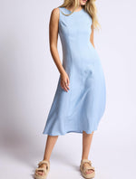 Sage the Label To Do List Dress womens light denim chambray sleeveless dress available now at BoltRanchStore free shipping sadie and sage