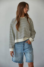Sally Striped Crew Neck Top bolt ranch store cozy striped top