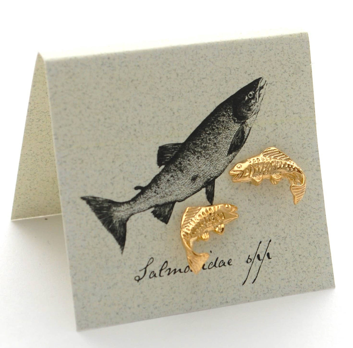 Salmon Stud Earrings gold@boltranchstore.com