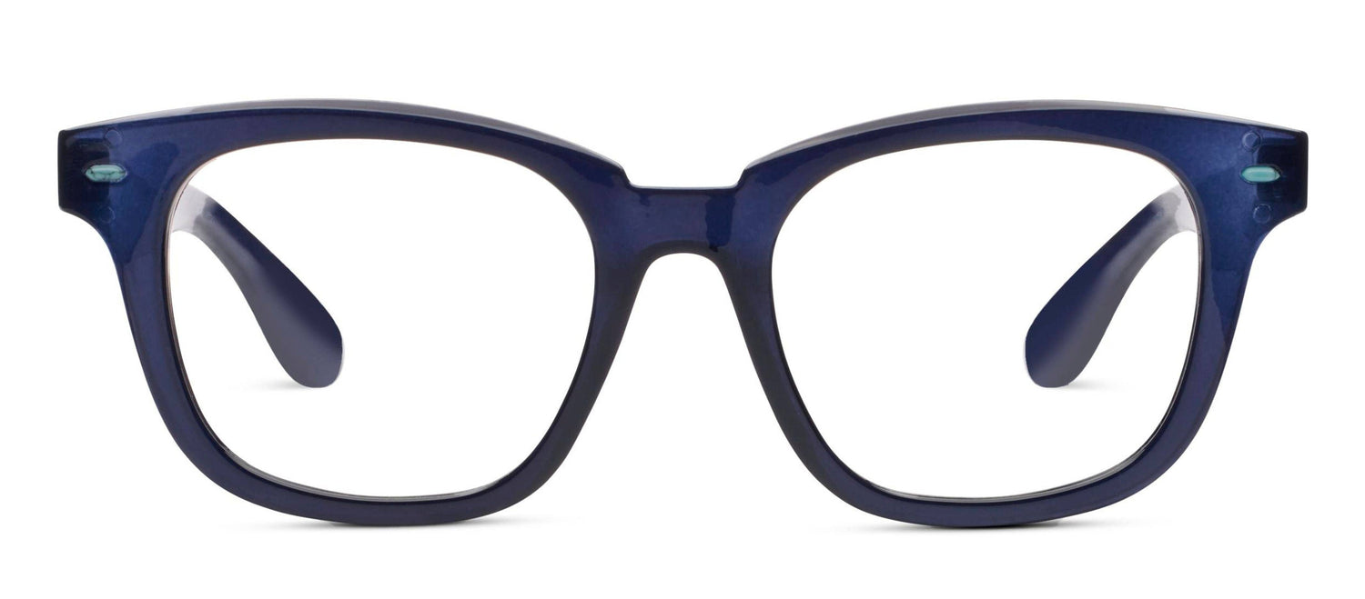 Sandstone Reading Eyeglass in Navy perfect for reading, computer use and more especially with blue light filtering.