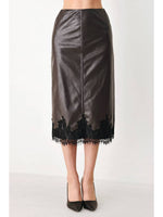 Sandy Faux Leather Pencil Skirt western boutique womens bolt ranch store