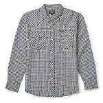  Seager Sawtoof Shirt Blue Check blue and white checkered shirt western shirt for everyday wear free shipping at boltranchstore.com