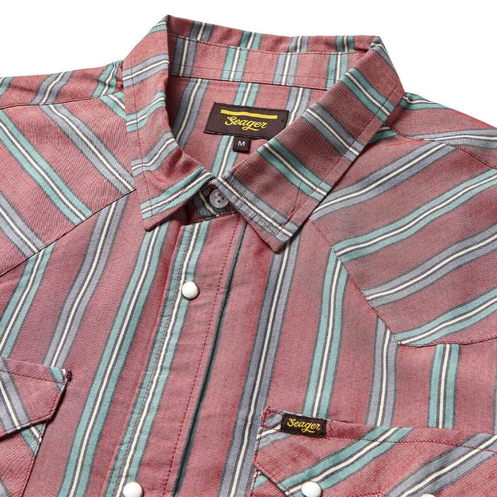 Seager Sawtoof Shirt Red Rock Stripe