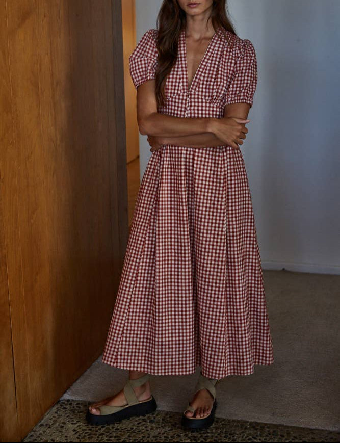 Sayler Gingham Bodice Dress Buy at Boltranchstore.com