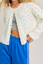 Scallop Edge Sweater Cardigan order today at boltranchstore.com