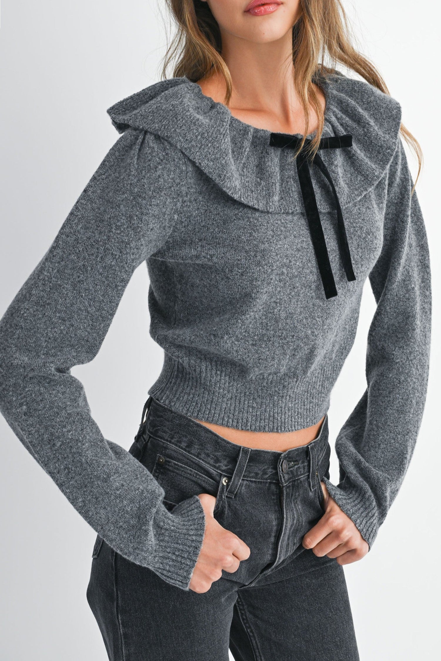 Scarlet Sweater Bow Top 