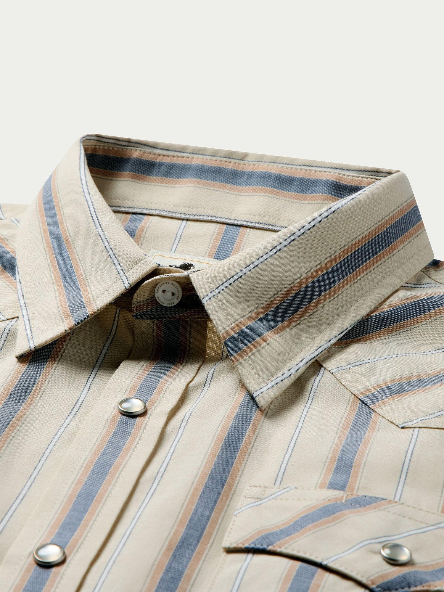 Schaefer Mens Short Sleeve Vintage Cotton Hondo mens stripe western fashion clothing Boltranchstore.com Free Shipping Summer 2026 new