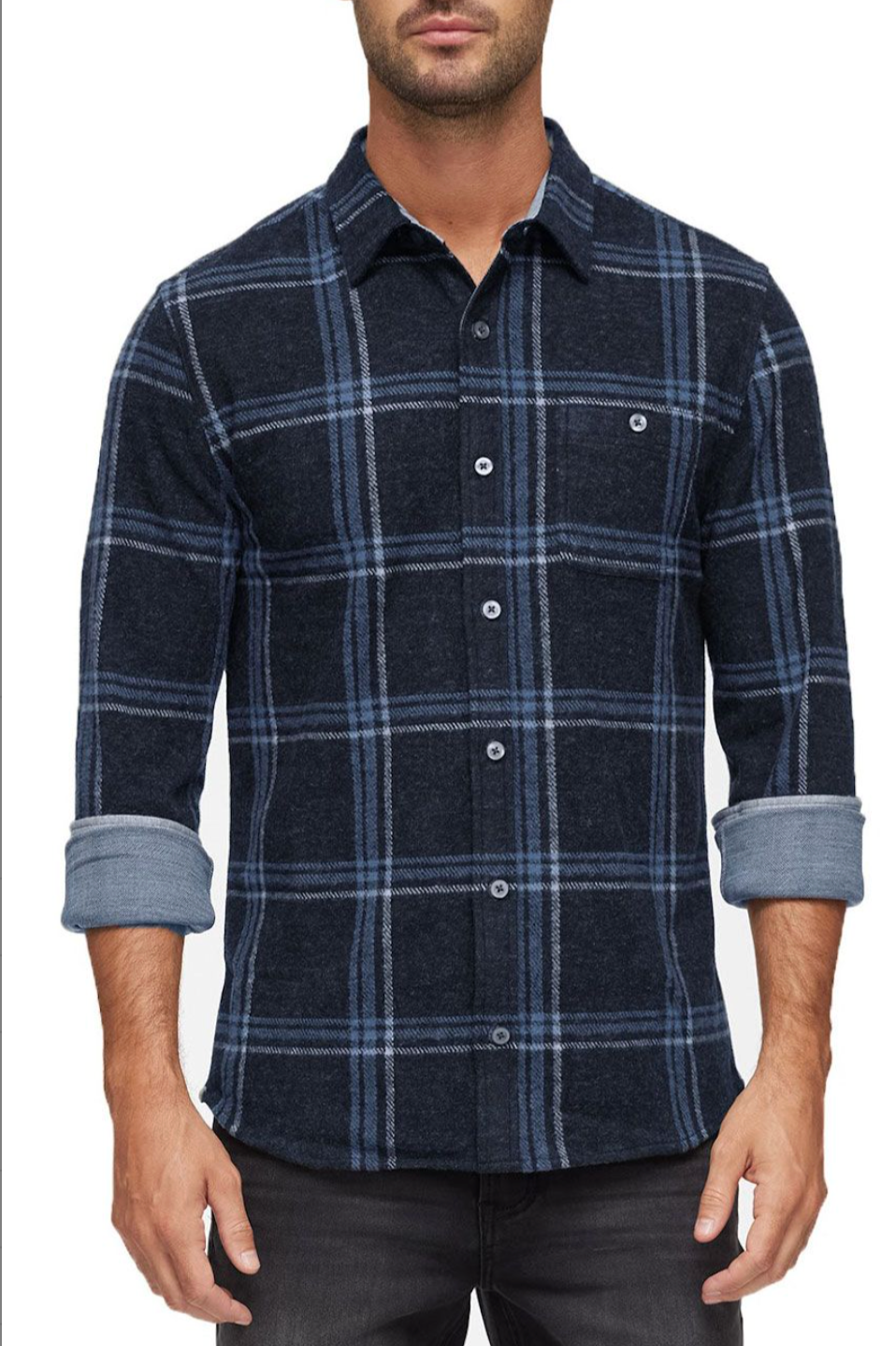 Sellers Long Sleeve Hero Knit Flannel Shirt buy at boltranchstore western wear Mens flannel fall 2025 popular