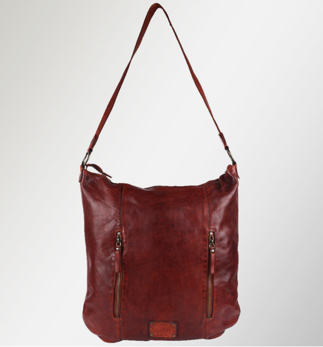 American Darling Genuine Leather Hobo Bag