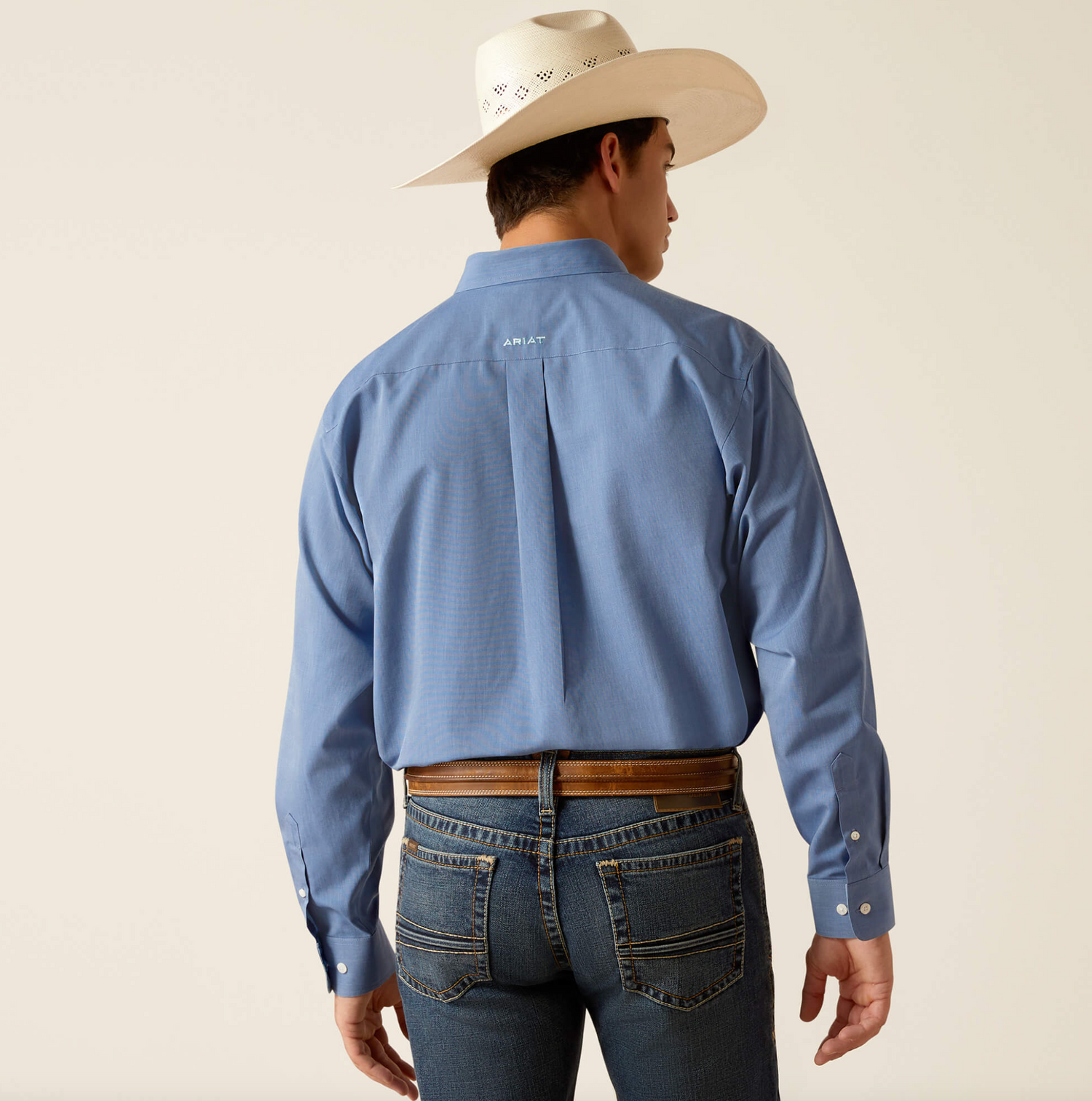 Ariat Mens WF Solid Pinpoint Oxford Shirt