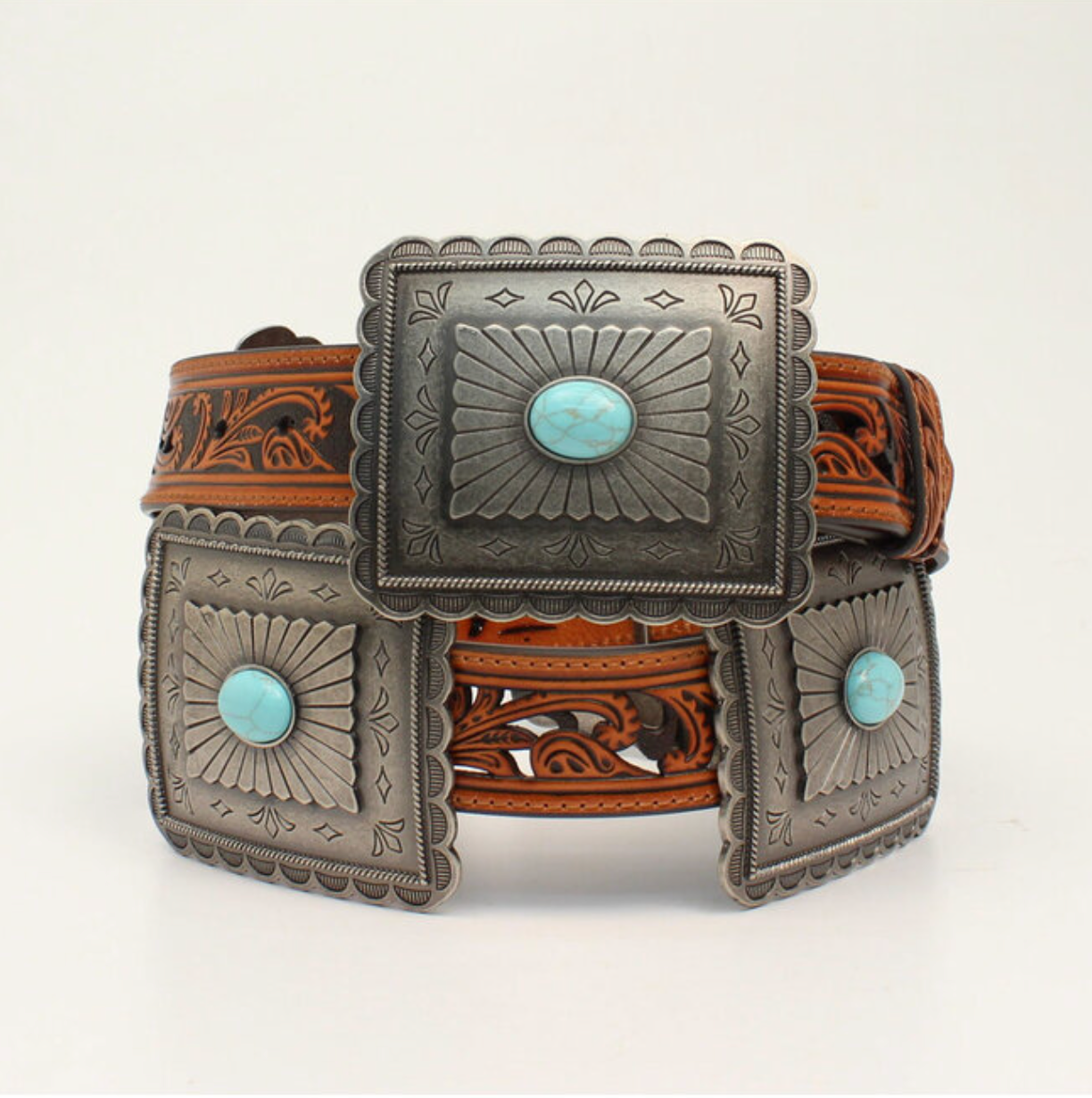 Ariat Western Turquoise Concho Belt