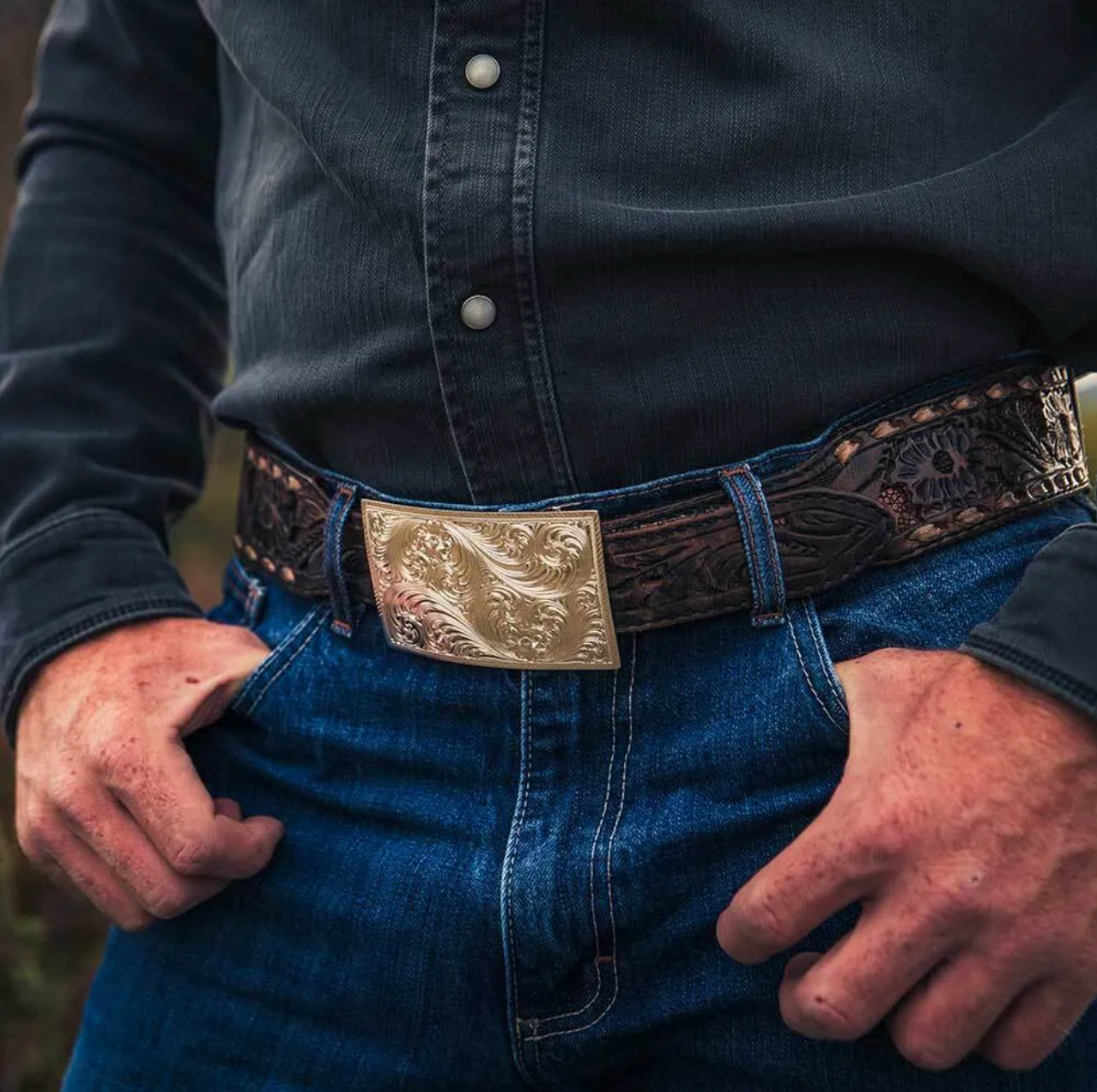 Simple Classic Square Belt Buckle