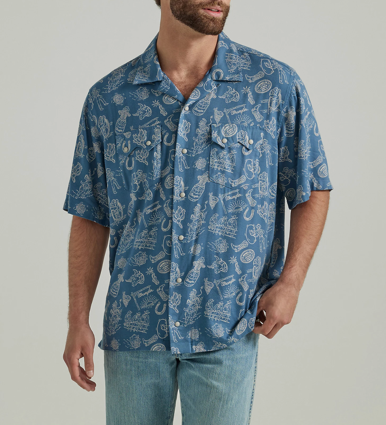 Wrangler Coconut Cowboy Short Sleeve Shirts