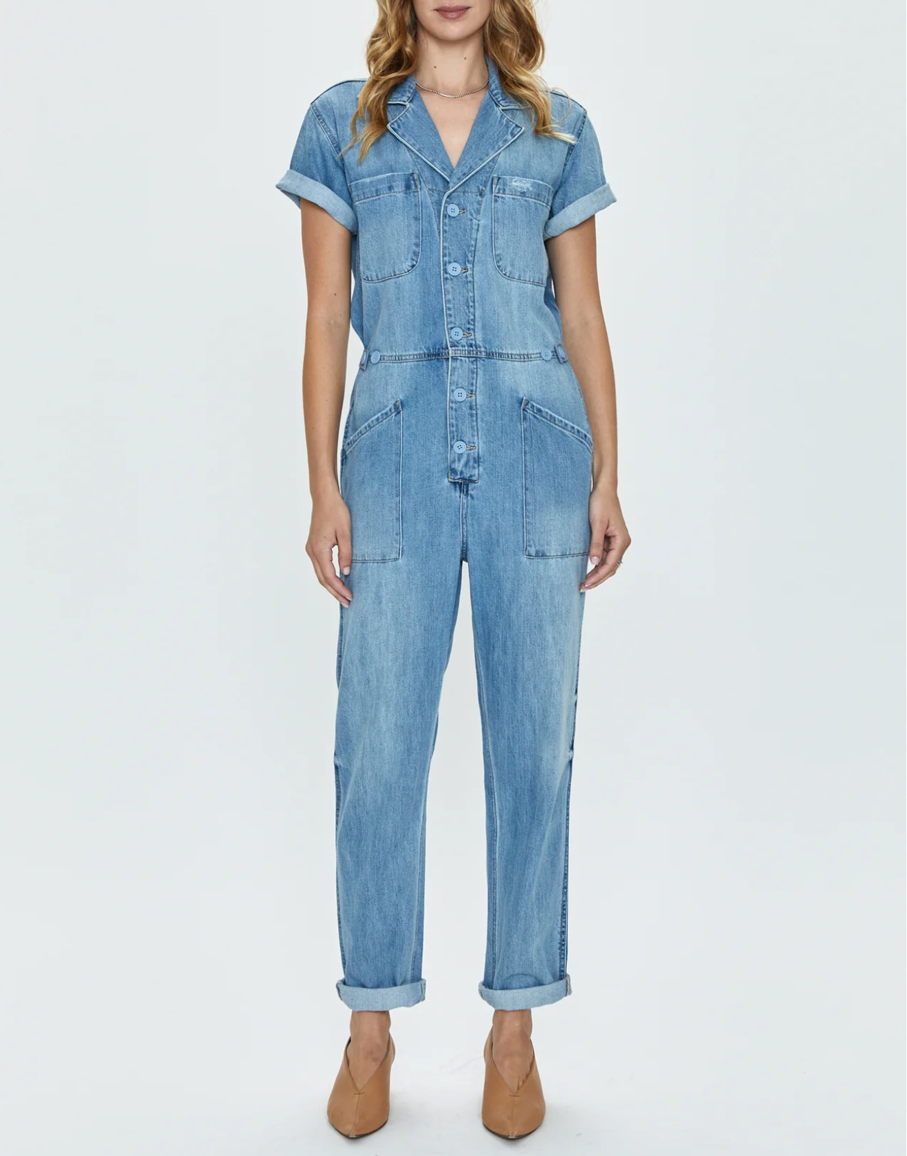 P000119508P Pistola Grover Field Suit denim jumpsuit womens western popular fashion at boltranchstore.com free shipping womens