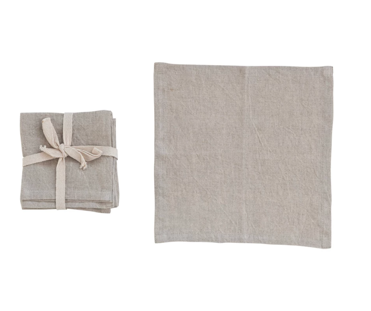 Stonewashed Linen Napkins