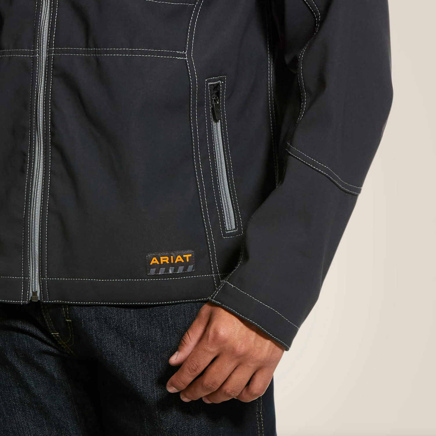 Ariat Mens Rebar Stretch Canvas Softshell Jacket