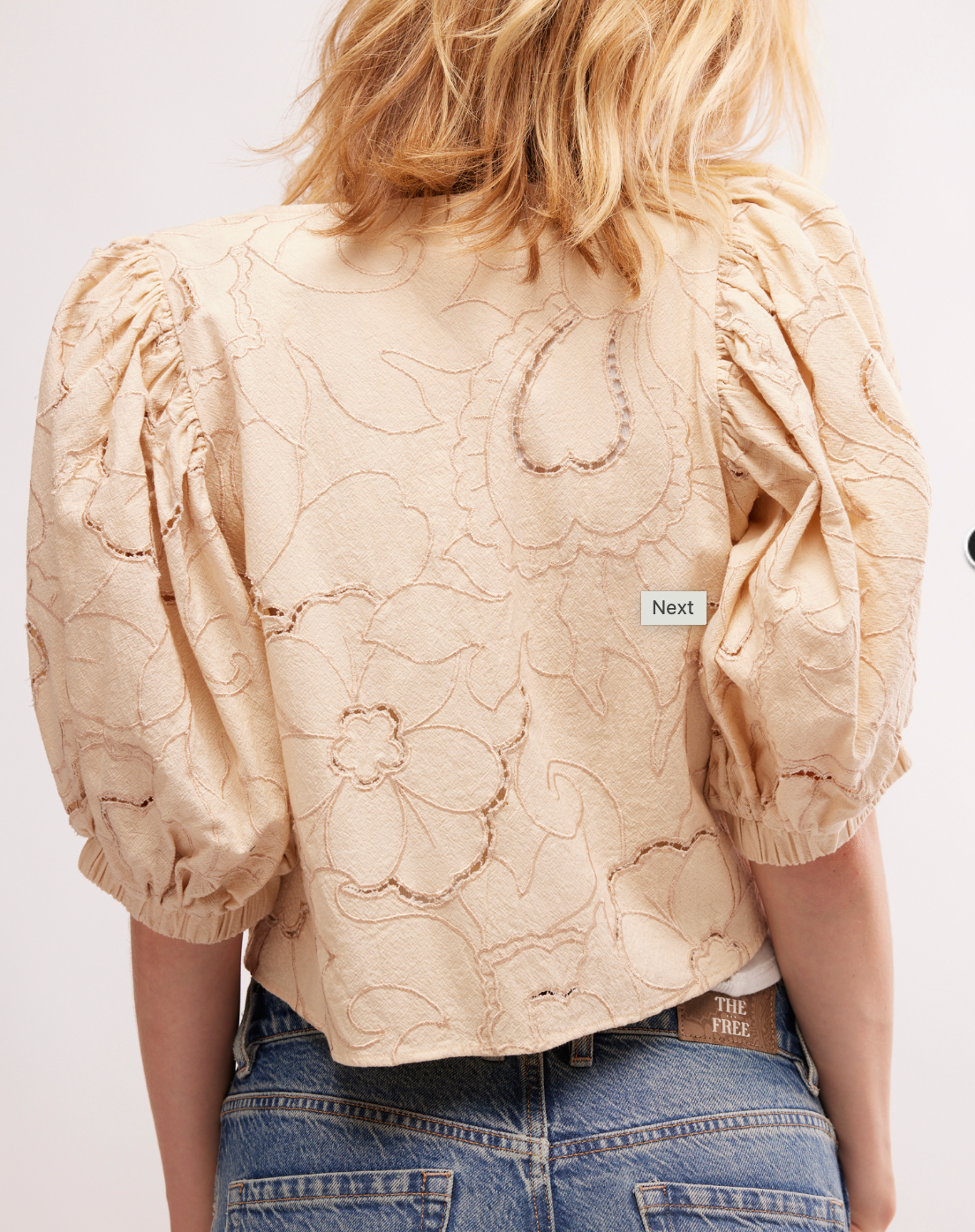 Free People June Top in Ecru