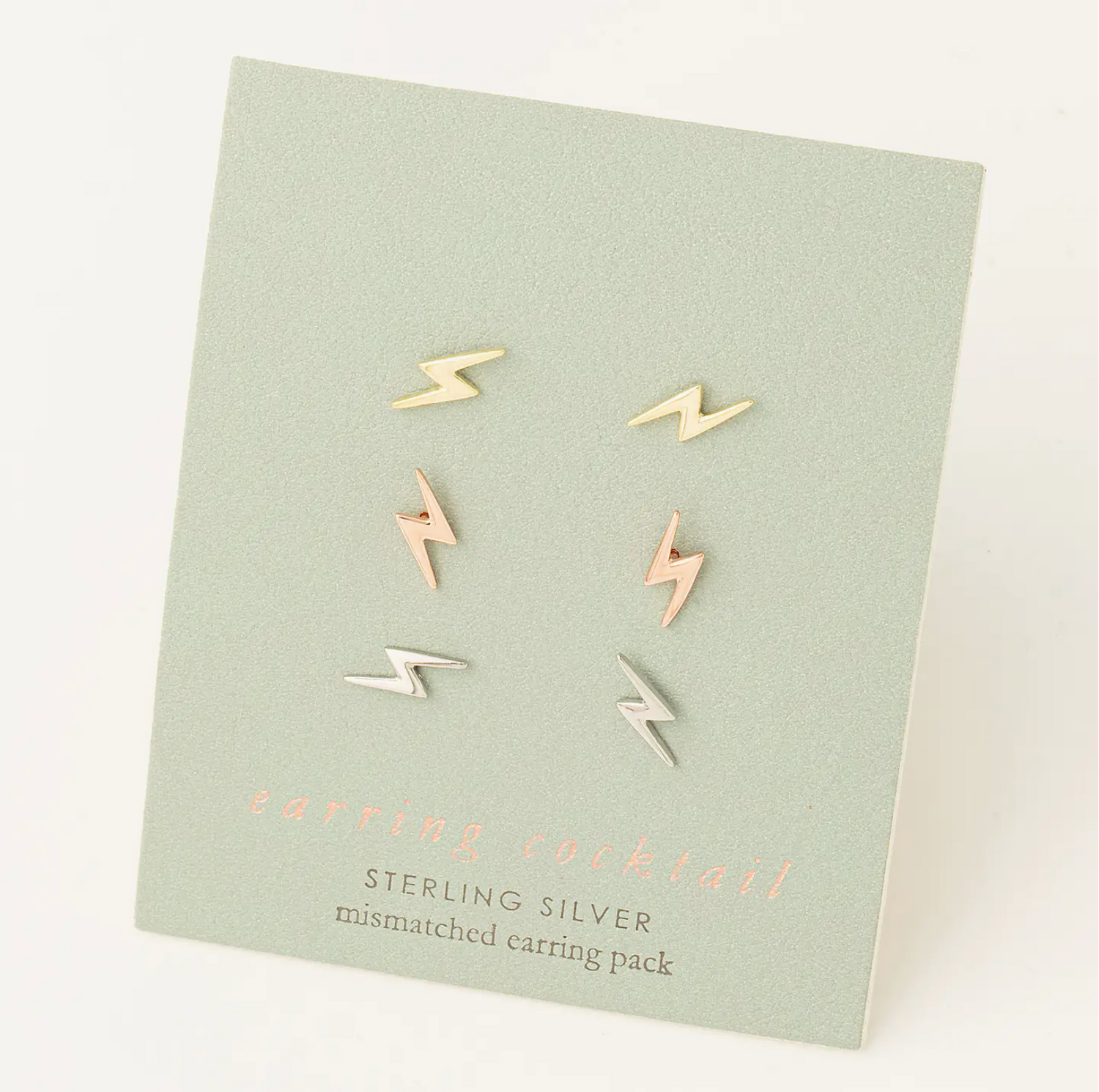 Mini Lightning Stud Earrings Set