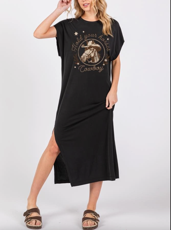 Hold Your Horses T Maxi Dress