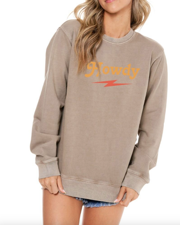 Howdy Graphic French Terry Sweatshirt