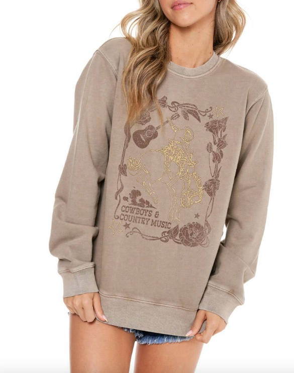 Puff Cowboys & Country Graphic Sweatshirt