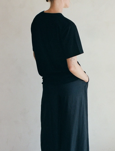 Knit Cotton Polyester Jersey Oversize Top