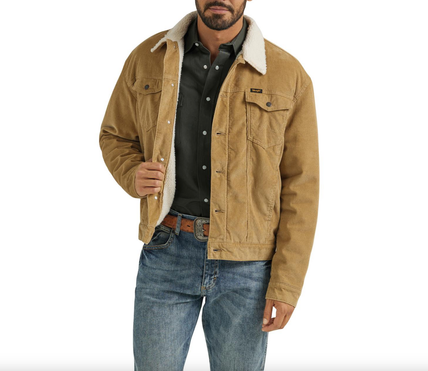 Wrangler Mens Corduroy Sherpa Lined Jacket