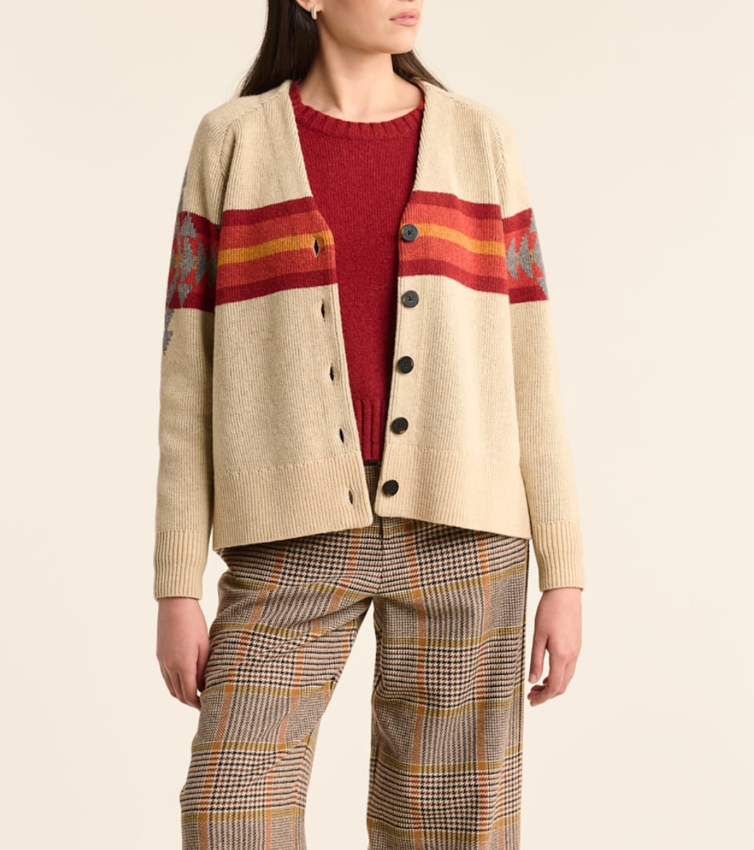 Pendleton Oversized Graphic Cardigan