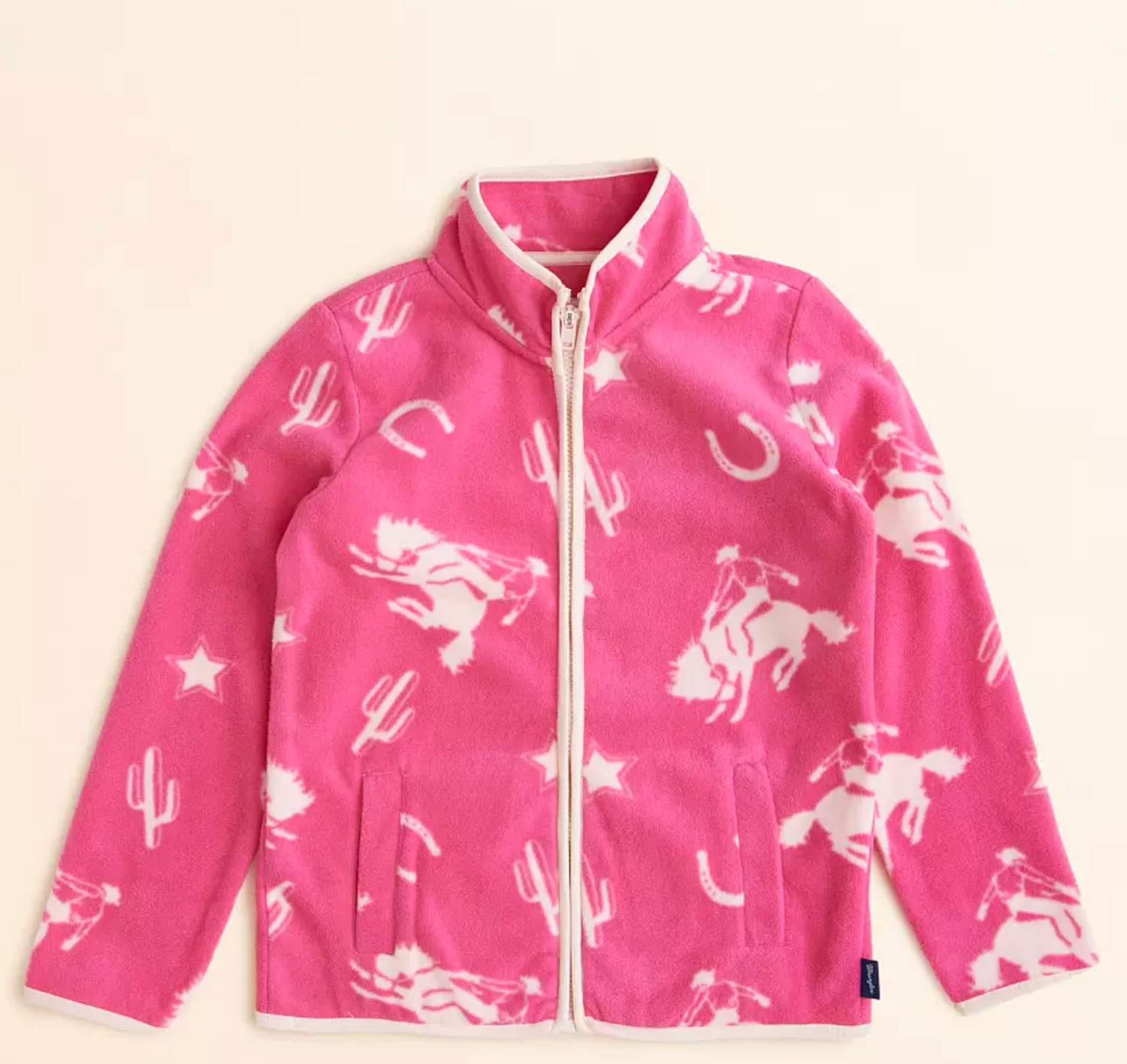 Wrangler Girls Fleece Bucking Horse  - Pink