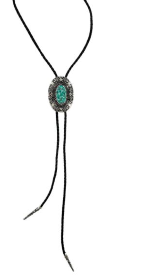 Bailey Oval with Turquoise Bolo