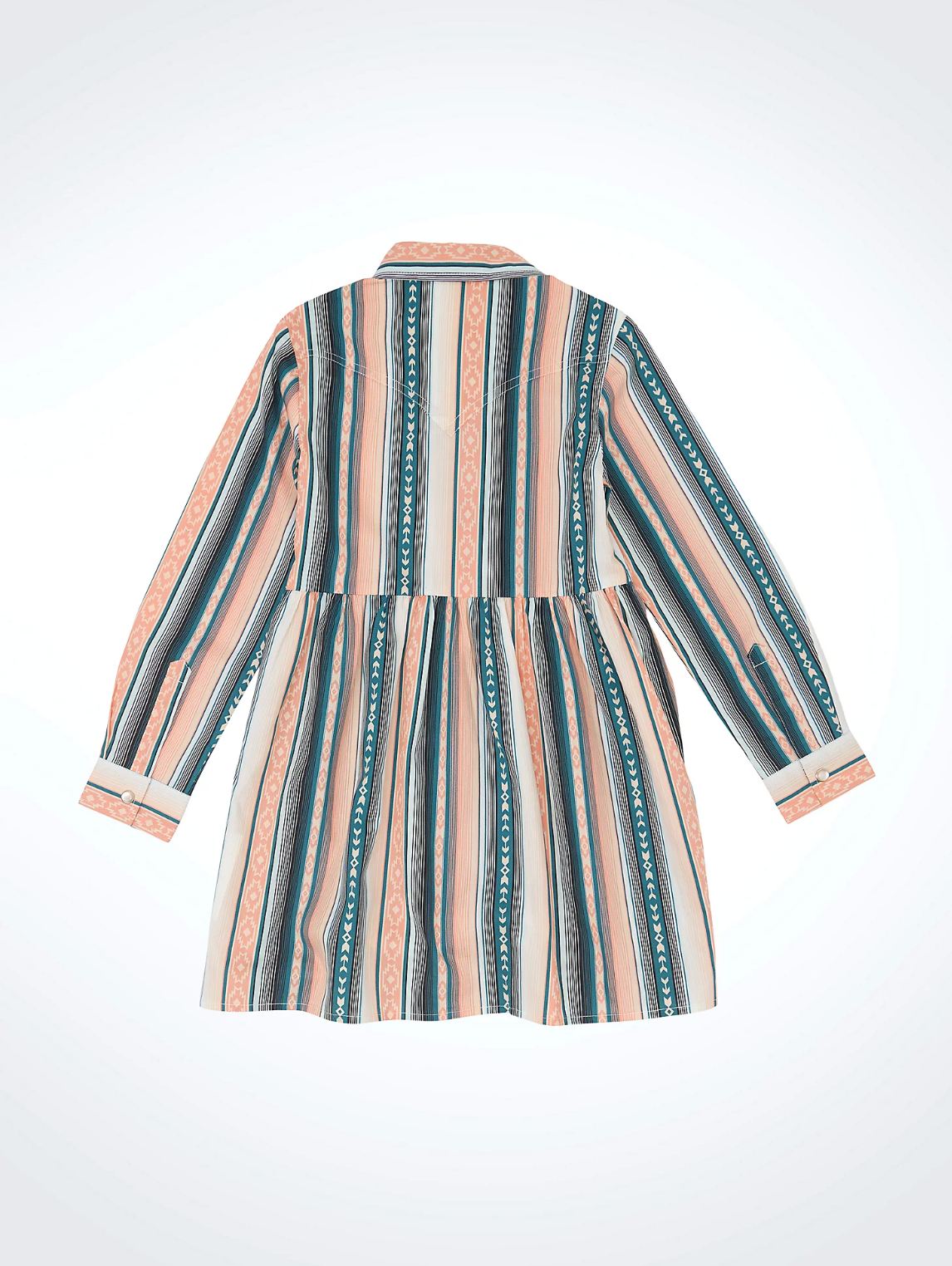 Wrangler Girls LS Stripe Western Dress