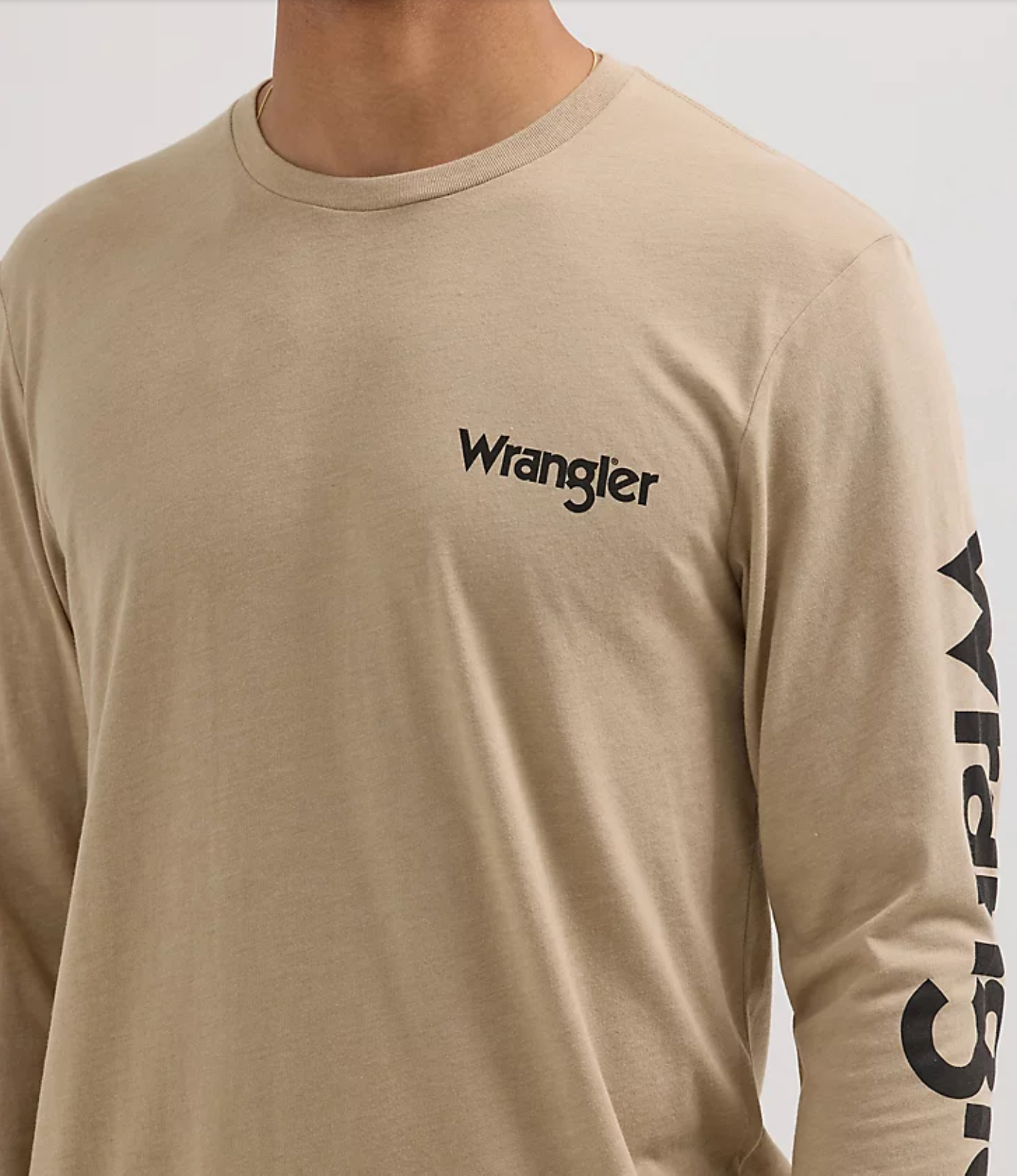 Wrangler Mens LS Pup Truck Tee Shirt