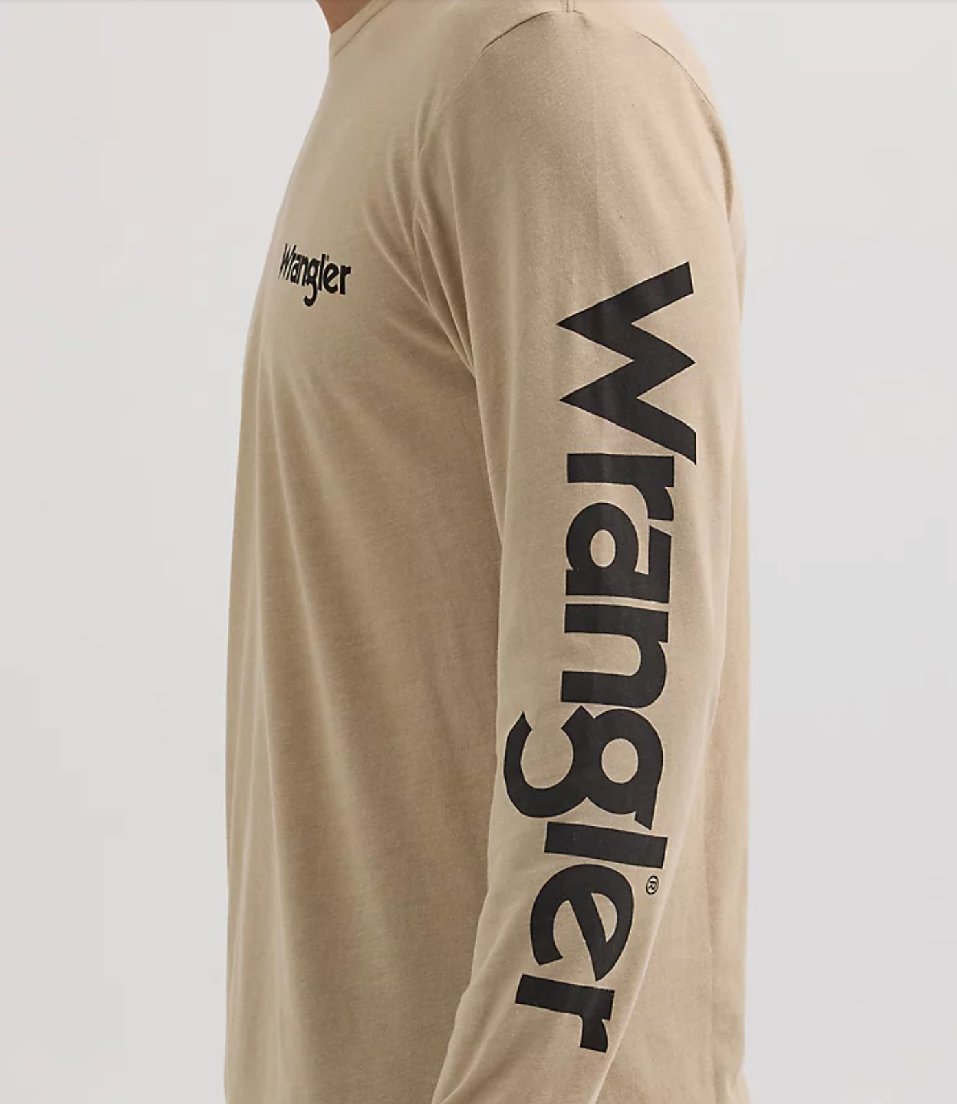 Wrangler Mens LS Pup Truck Tee Shirt