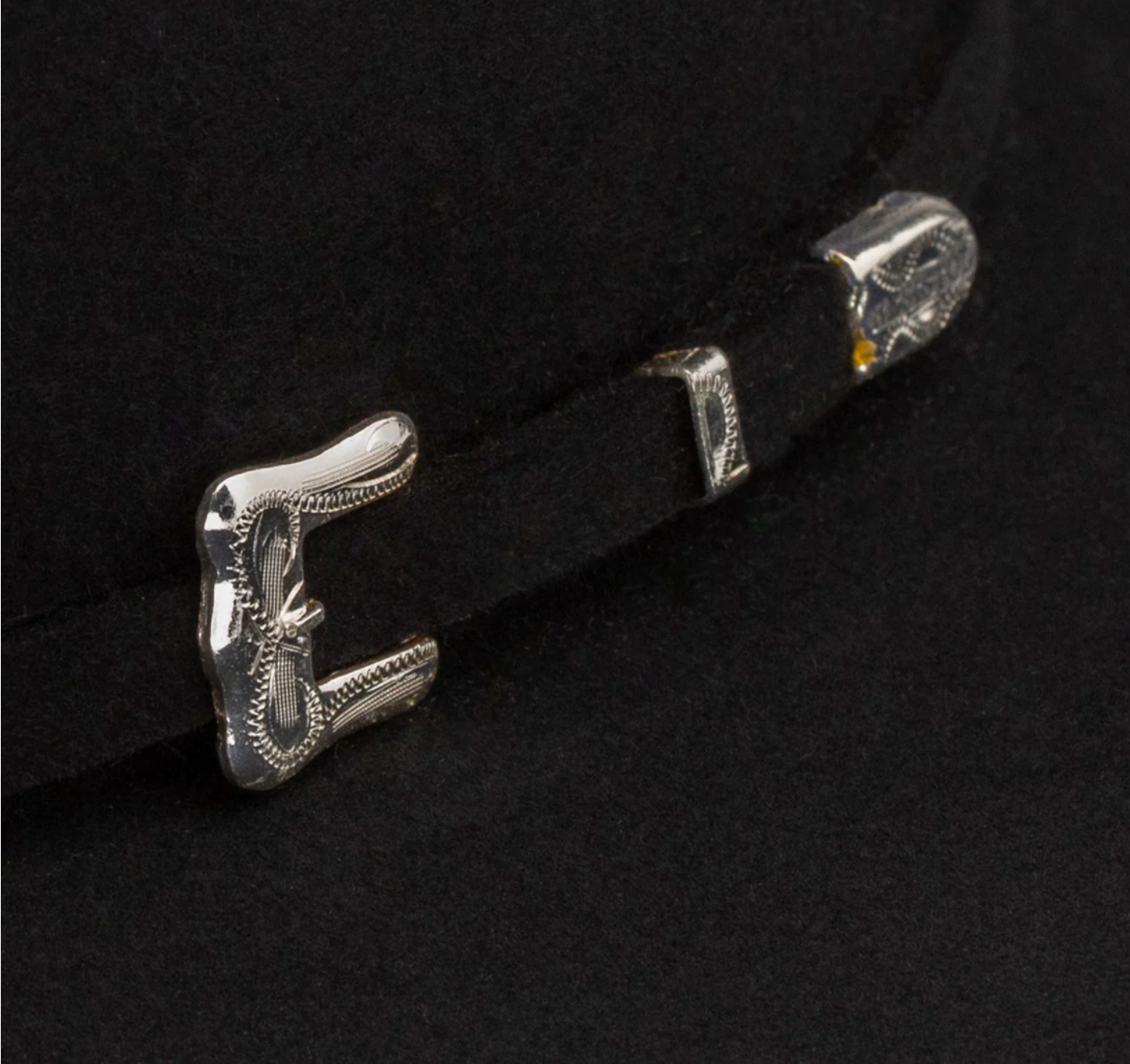 Resistol 20X Black Gold Felt Open Crown - Black