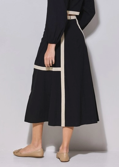 Elise Contrast Trim Skirt