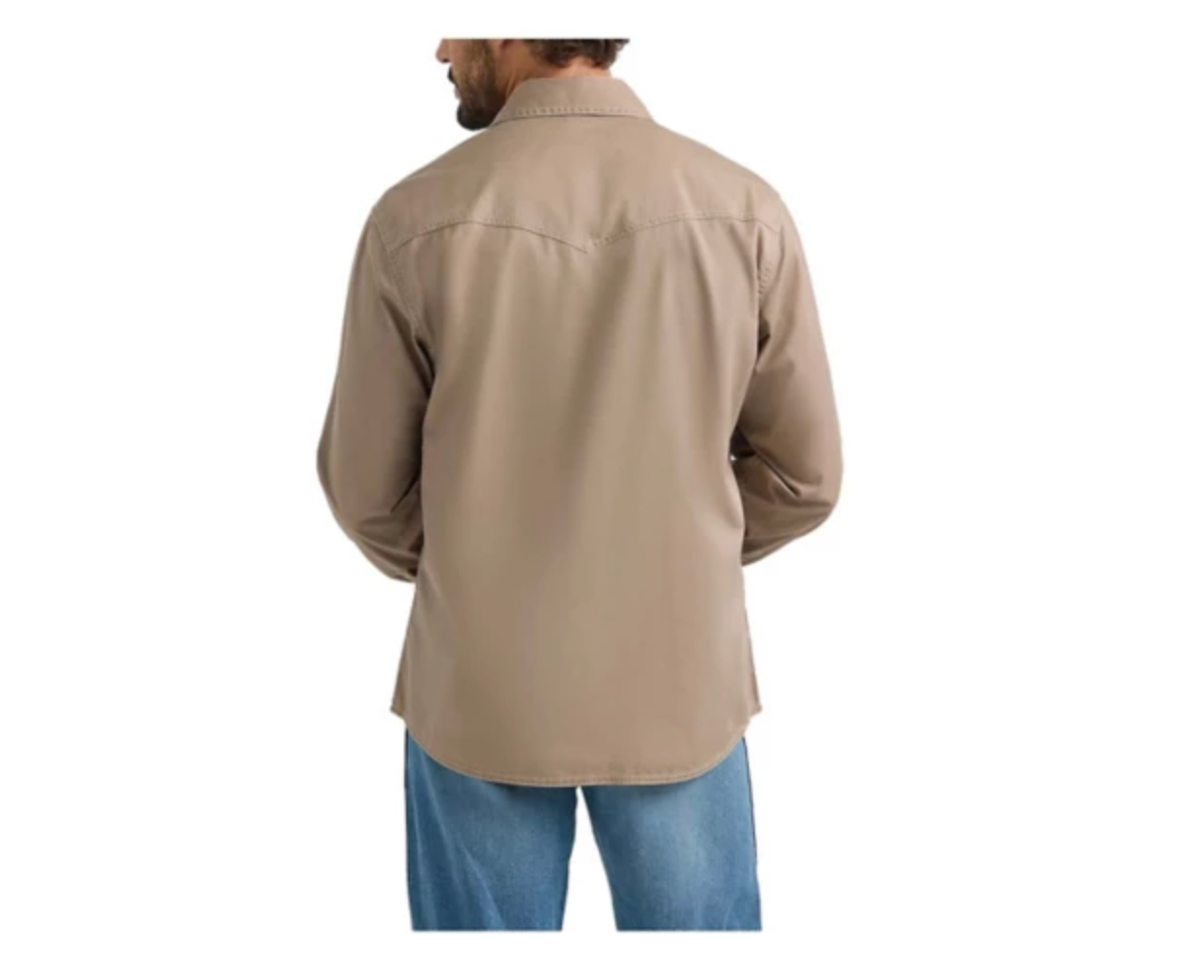 Wrangler Mens Retro Premium Snap Shirt - Taupe