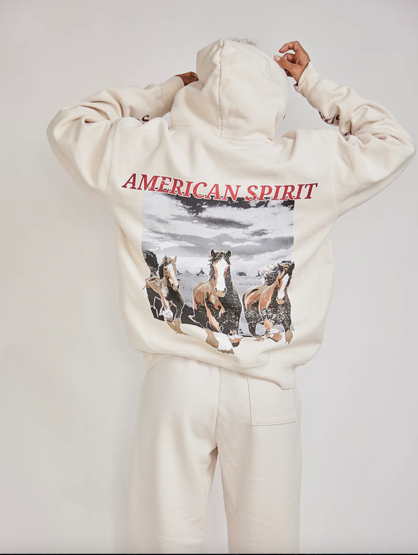 Darlin American Spirit Hoodie - Cream