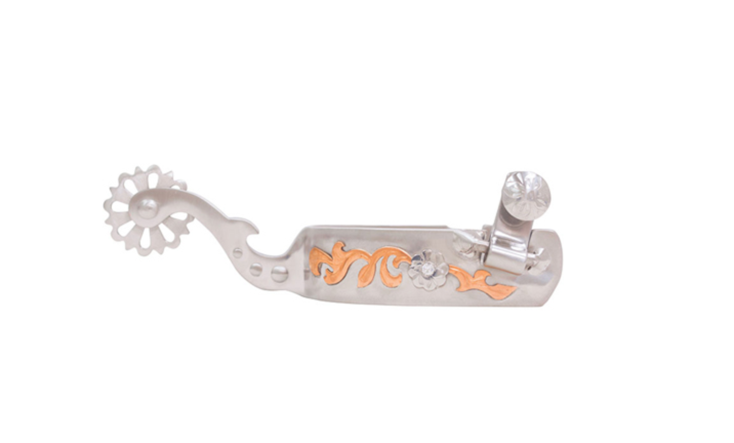Josiane Gauthier Copper Floral & Crystal Spurs