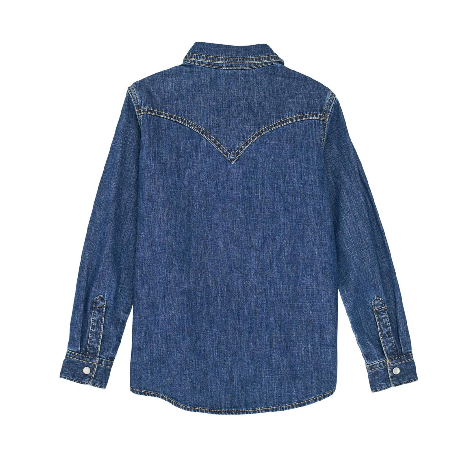 Wrangler Girls Western Denim Horseshoe Shirt
