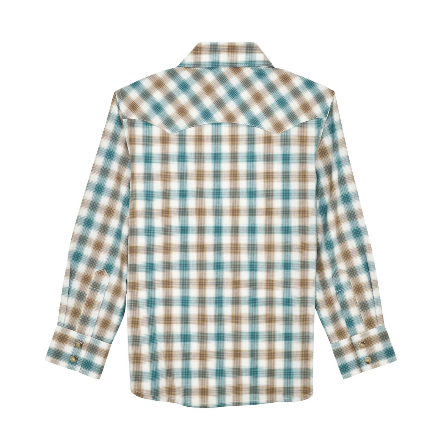 Wrangler Boys Retro Plaid Western Shirt
