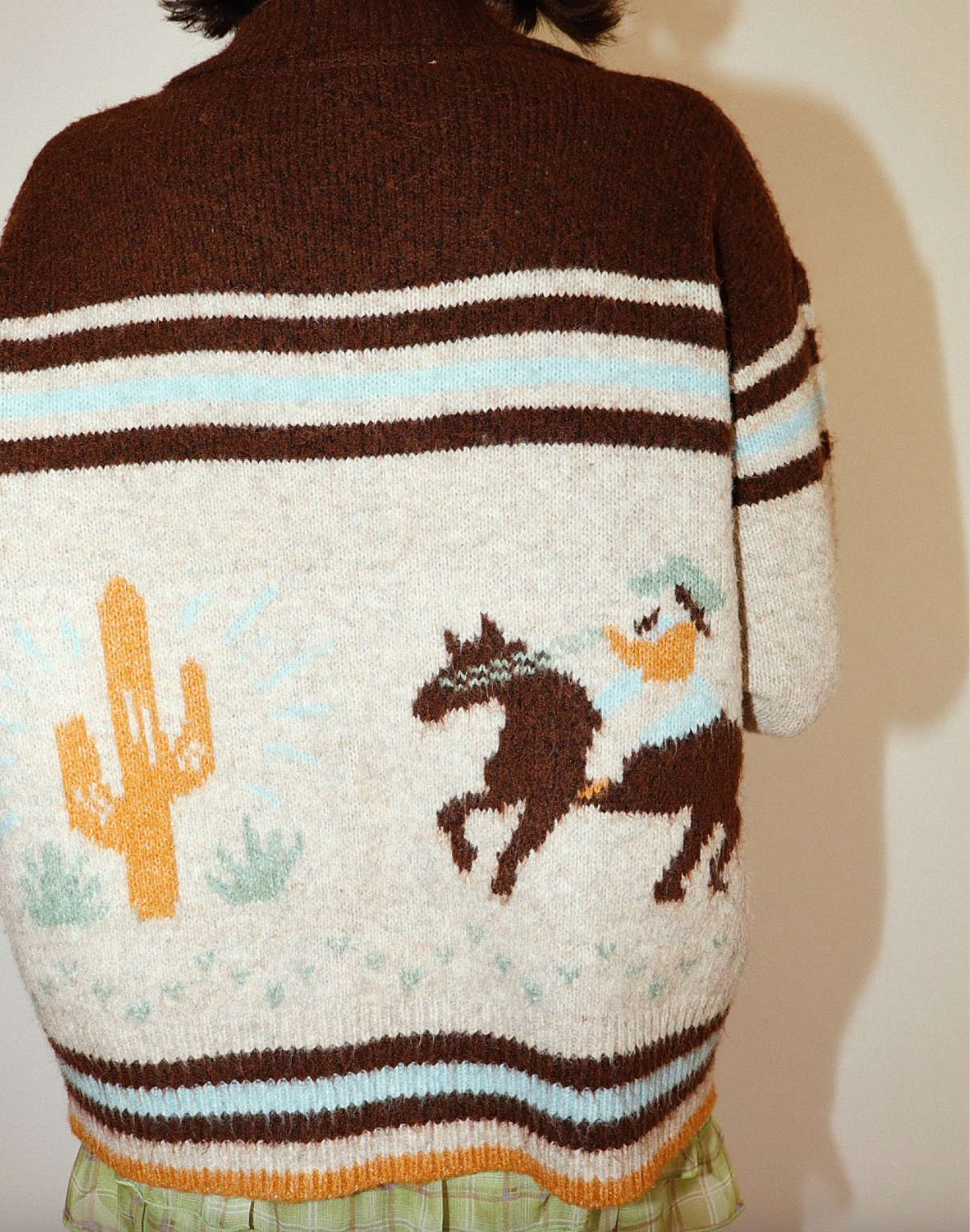 Cowboy Desert Zip Knit Cardigan