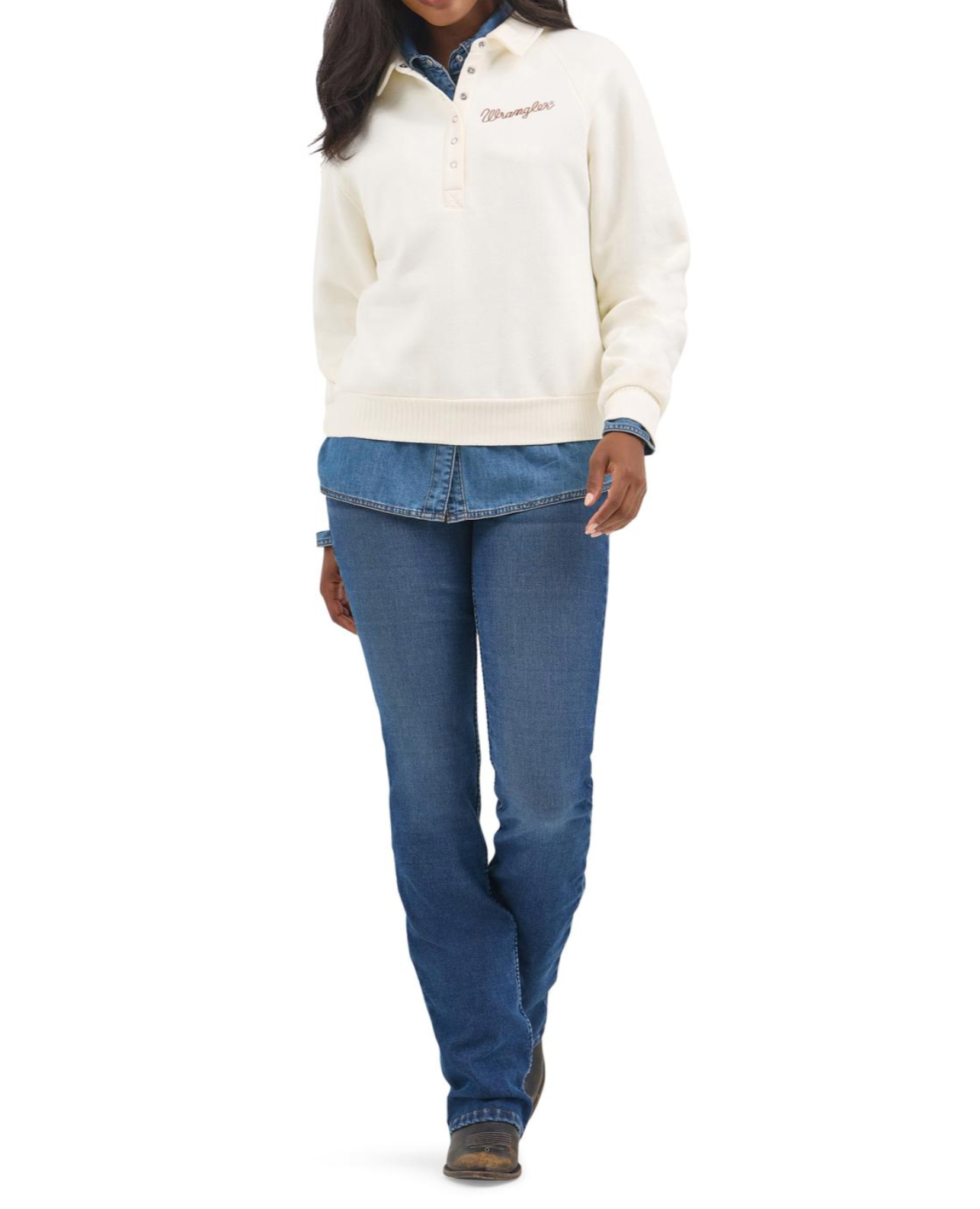 Wrangler Womens Half Snap Pullover