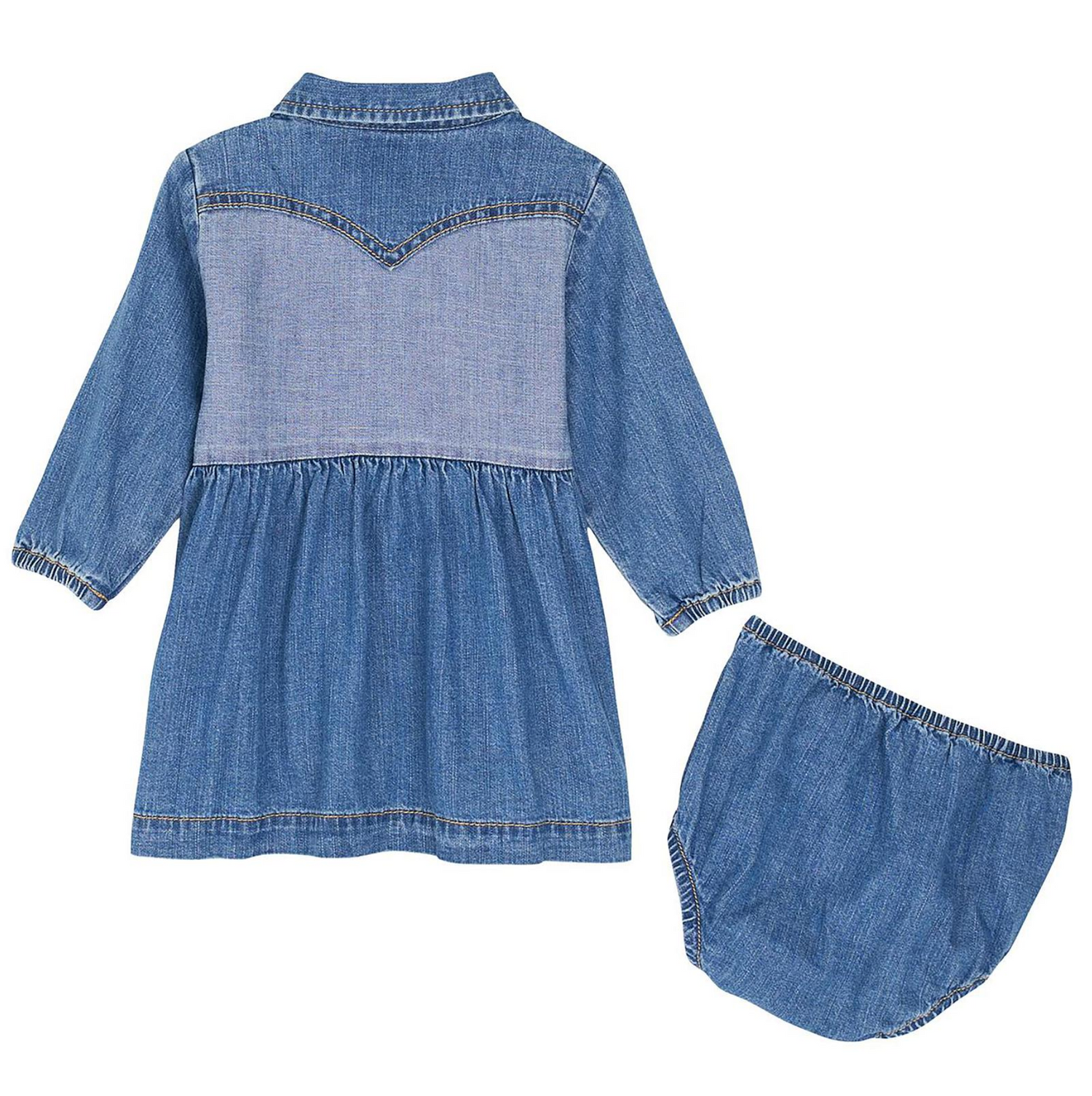 Wrangler Western Baby Snap Denim Dress