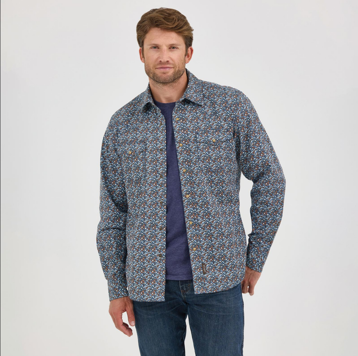 Wrangler Mens Retro Premium Floral Shirt