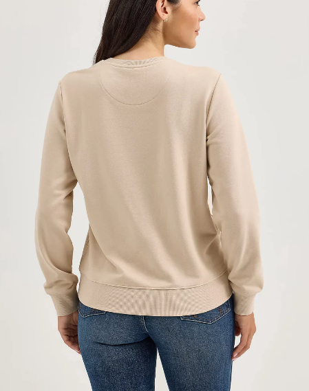 Womens Wrangler Graphic Crew Sweatshirt