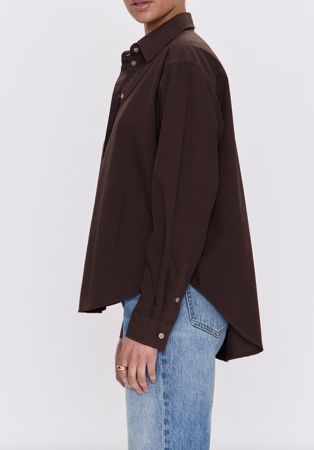 Pistola Womens Finlay Oversized Button Up Shirt