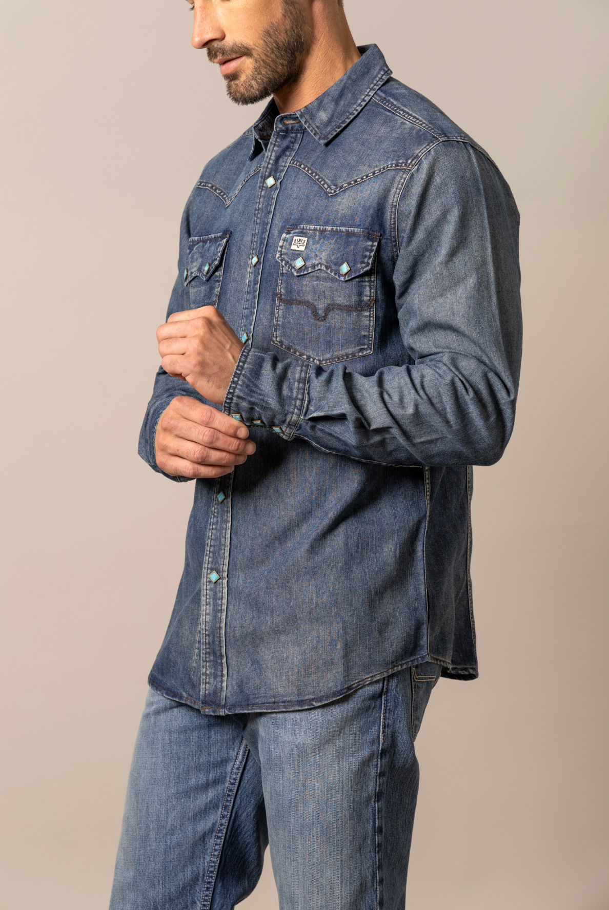 Kimes Mens Memphis Denim Shirt