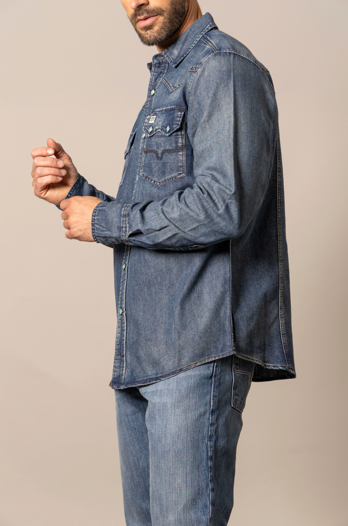 Kimes Mens Memphis Denim Shirt
