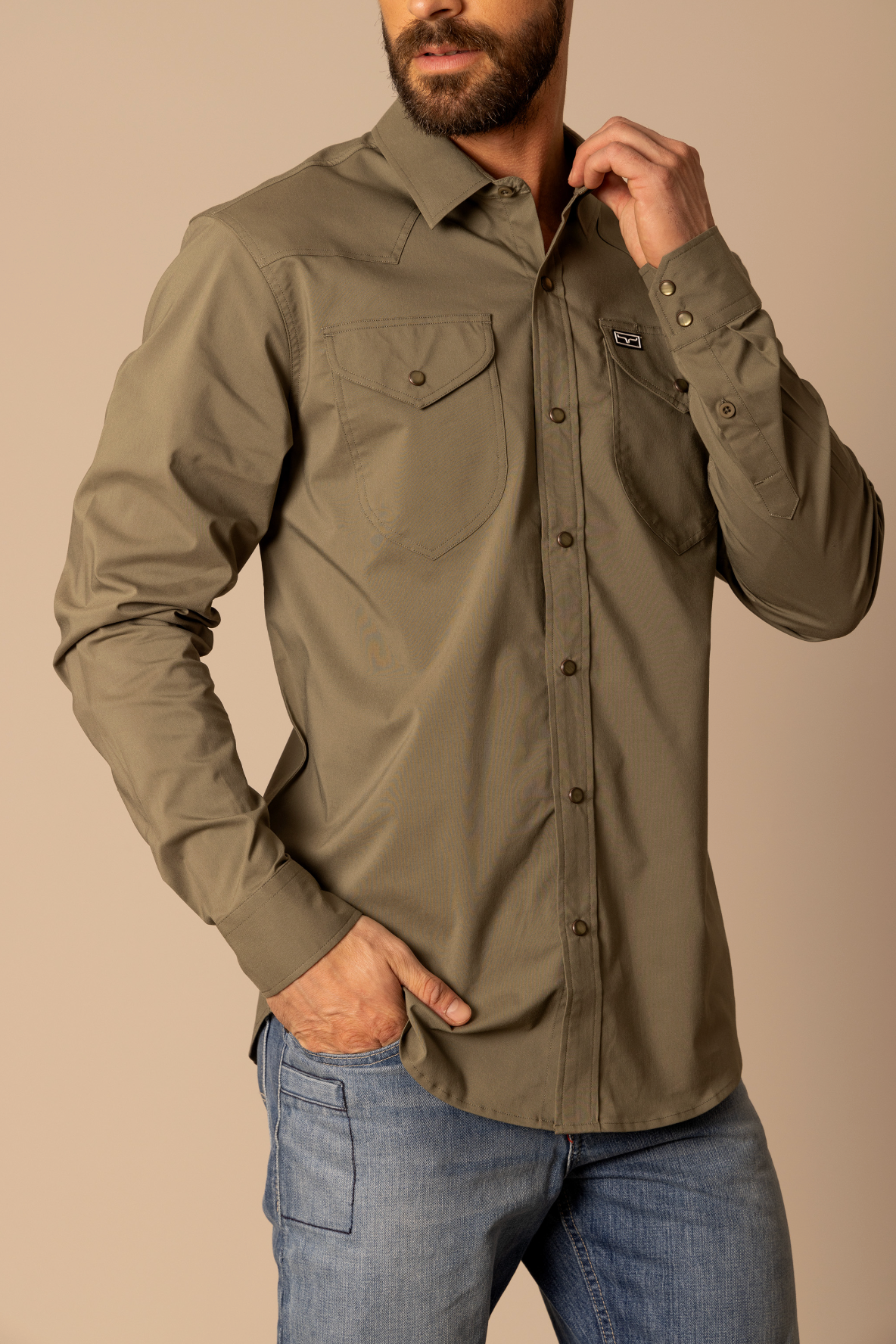 Kimes Ranch Mens Blackout Dress Shirt